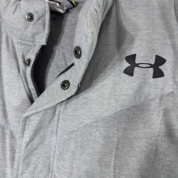 Under Armour Men's Gray Down Puffer Coupe Vest Size XL Full Zip - Picture 2 of 8